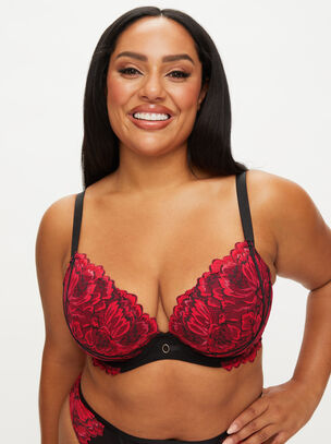 Nightfall Fuller Bust Padded Plunge Bra