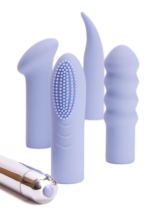 Power Bullet Sex Toy Set with 4 Interchangeable Silicone Sleeves image number 4.0