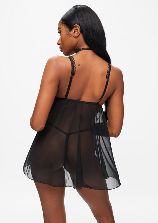 Loveable Touch Crotchless Babydoll image number 2.0