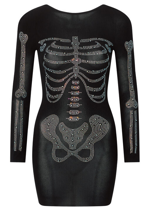 Diamante Skeleton Dress image number 4.0