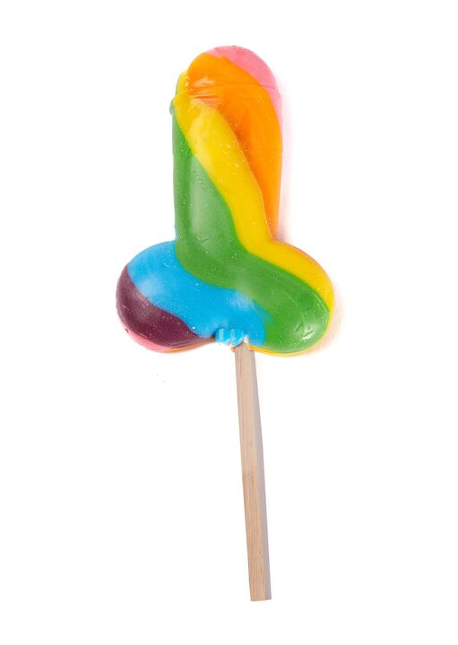 Rainbow Willy Lolly Rude Edible Sweets image number 3.0
