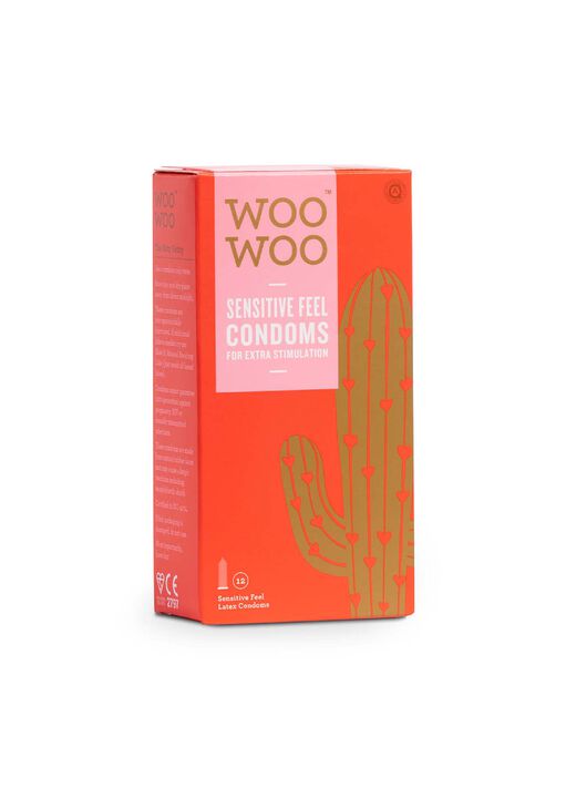 Woo Woo Thin Feel Sensitive Condoms 12 Pack image number 0.0