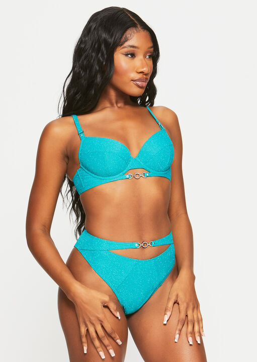 Bali Bliss High Waisted Bikini Bottom image number 4.0