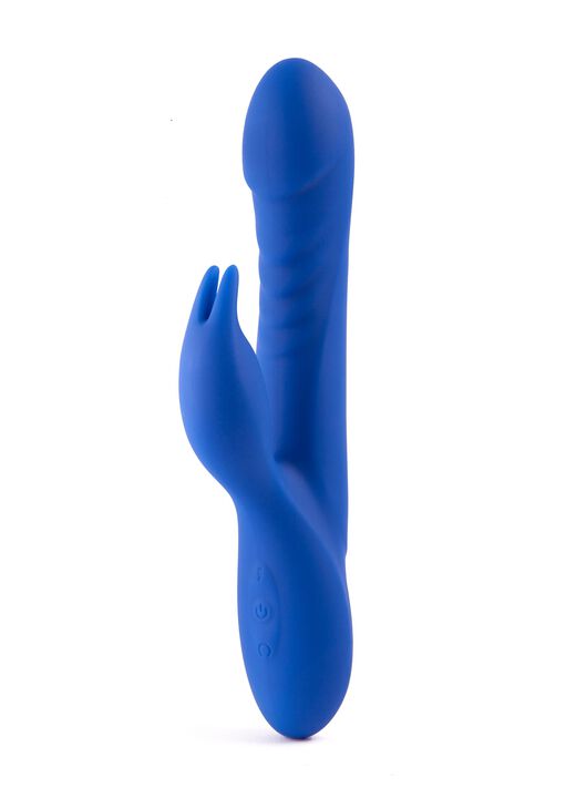 Swivelling Rippled Silicone Rabbit image number 0.0