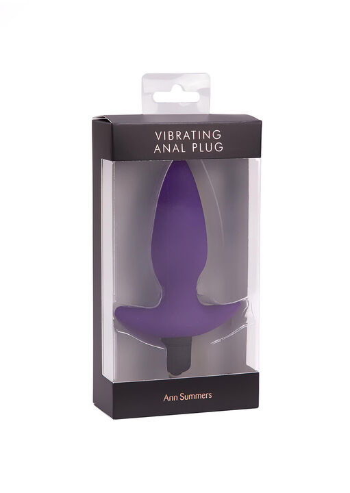 Vibrating Silicone Butt Plug with Removable Bullet image number 2.0