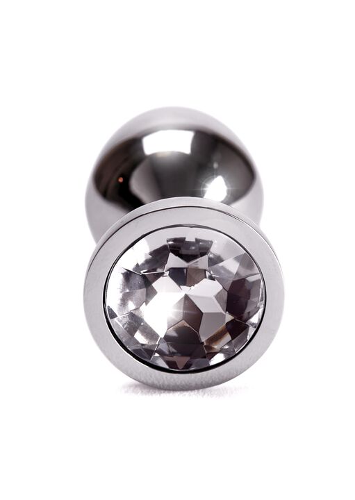 Jewelled Metal Butt Plug image number 4.0