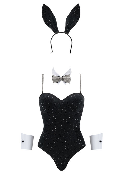 Diamante Tuxedo Bunny Outfit image number 6.0