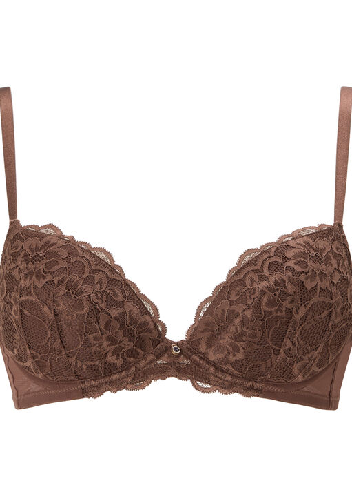 Sexy Lace Padded Plunge Bra image number 5.0