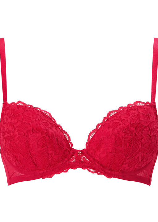 Sexy Lace Padded Balcony Bra image number 5.0