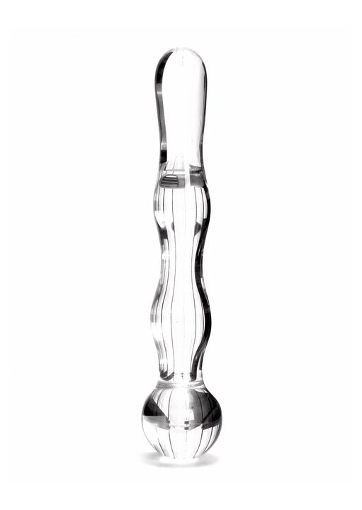 5" Glass Rippled Dildo image number 0.0