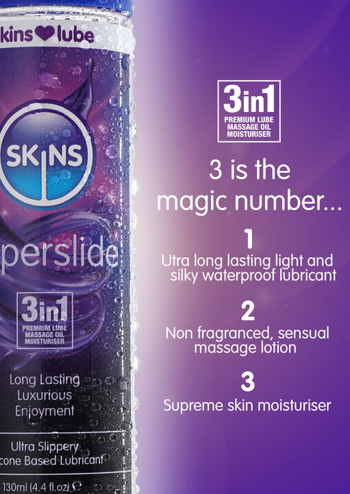 Skins Superslide Silicone-Based Lubricant - 130ml image number 2.0
