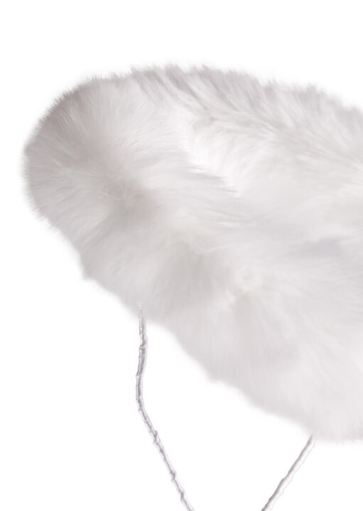 Angel Halo Faux Fur Headband image number 2.0