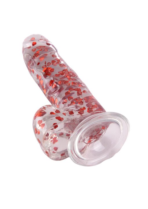 Glitter Heart 6" Dildo image number 3.0