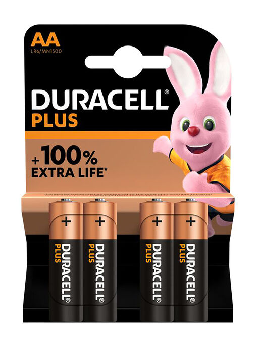 Duracell Plus AA x 4 image number 0.0