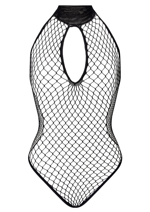 Seductive Fishnet Open Cup Crotchless Lingerie Body image number 3.0