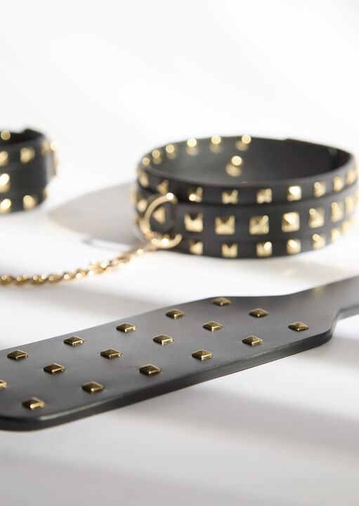 Fetish Luxe PU Studded Bondage Paddle image number 5.0