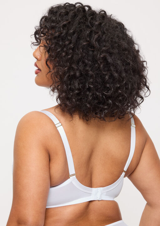 Sexy Lace Fuller Bust Non Padded Plunge Bra image number 3.0