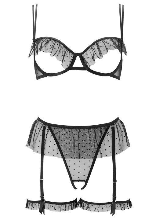 All Mine Crotchless Lingerie 2 Piece Set image number 5.0