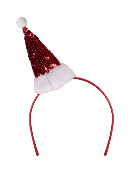 Sequin Santa Hat Headband image number 0.0