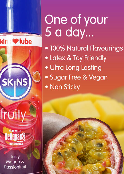 Skins Passion Fruit and Mango Flavoured Lube - 130ml image number 2.0