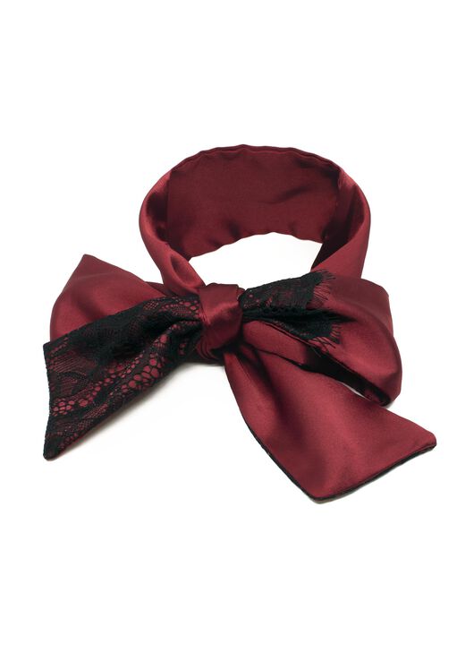Satin & Lace Blindfold image number 3.0