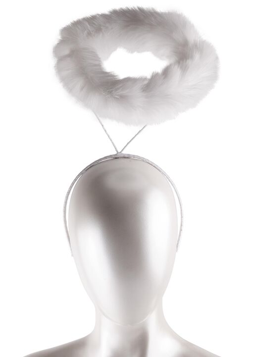 Angel Halo Faux Fur Headband image number 0.0