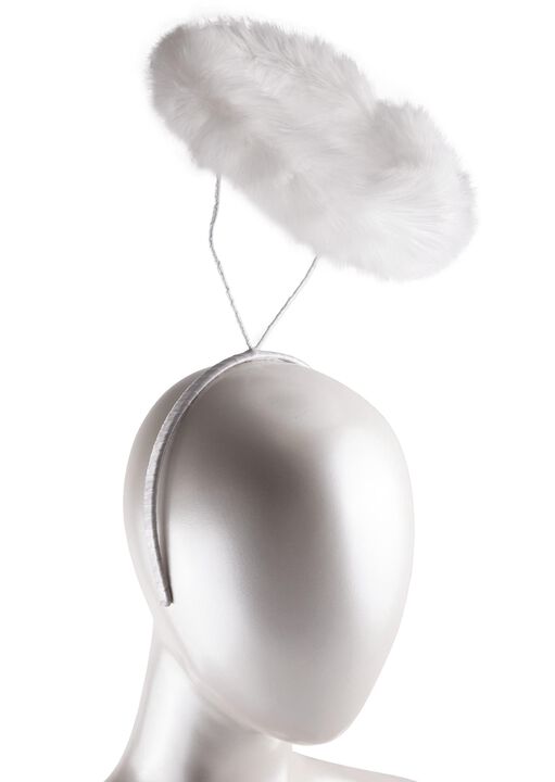 Angel Halo Faux Fur Headband image number 1.0