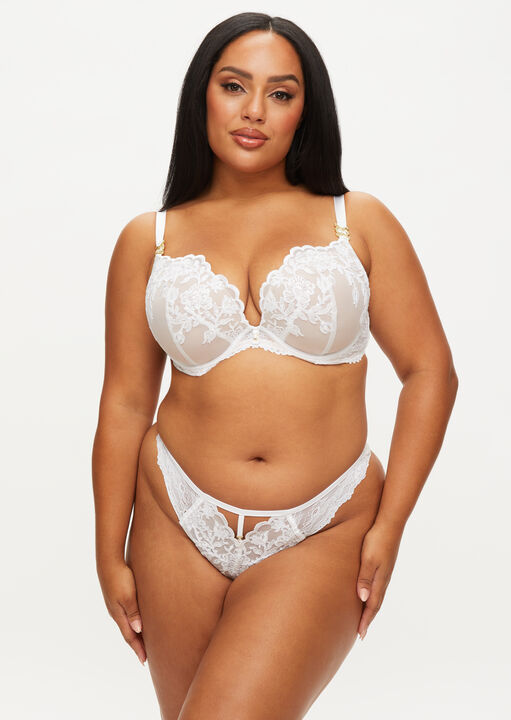 The Icon Fuller Bust Padded Plunge Bra image number 3.0