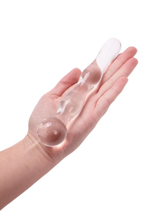 5" Glass Rippled Dildo image number 1.0