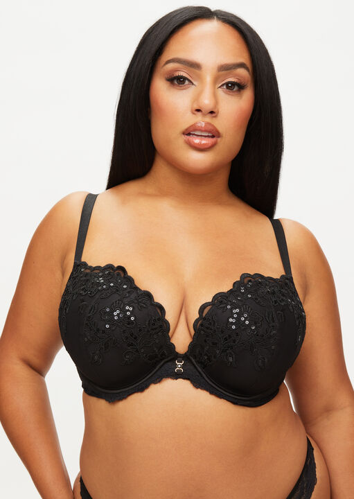 The Icon Fuller Bust Padded Plunge Bra image number 0.0