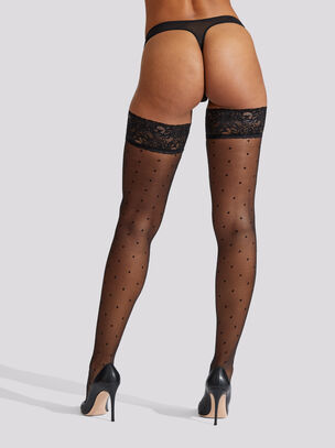 Lace Top Spot Hold Up