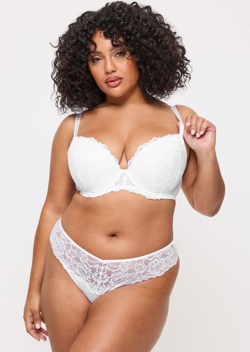 Sexy Lace Padded Plunge Bra image number 7.0