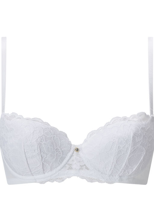 Sexy Lace Padded Balcony Bra image number 5.0
