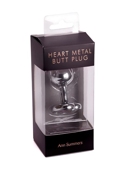 Small Heart Metal Butt Plug image number 6.0