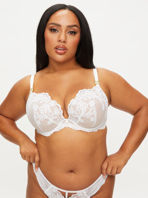 The Icon Fuller Bust Padded Plunge Bra