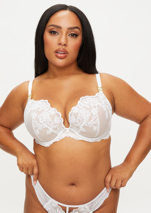 The Icon Fuller Bust Padded Plunge Bra image number 0.0