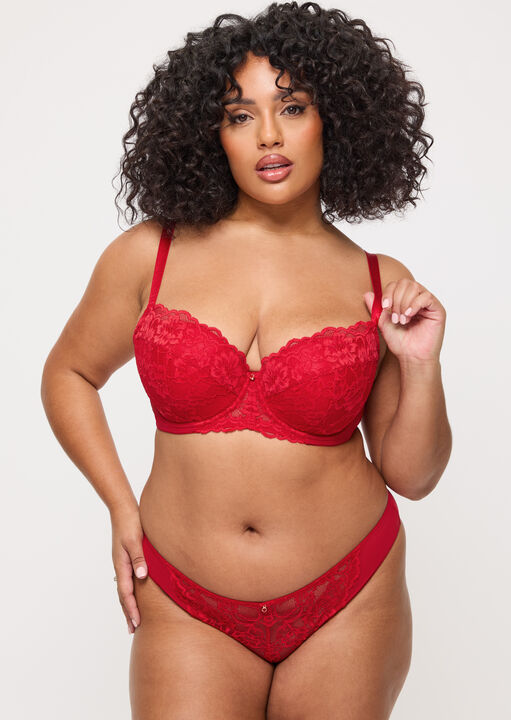Sexy Lace Padded Balcony Bra image number 9.0