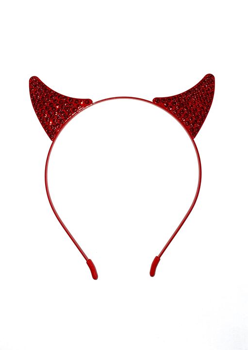 Headband with Devil Horns image number 0.0